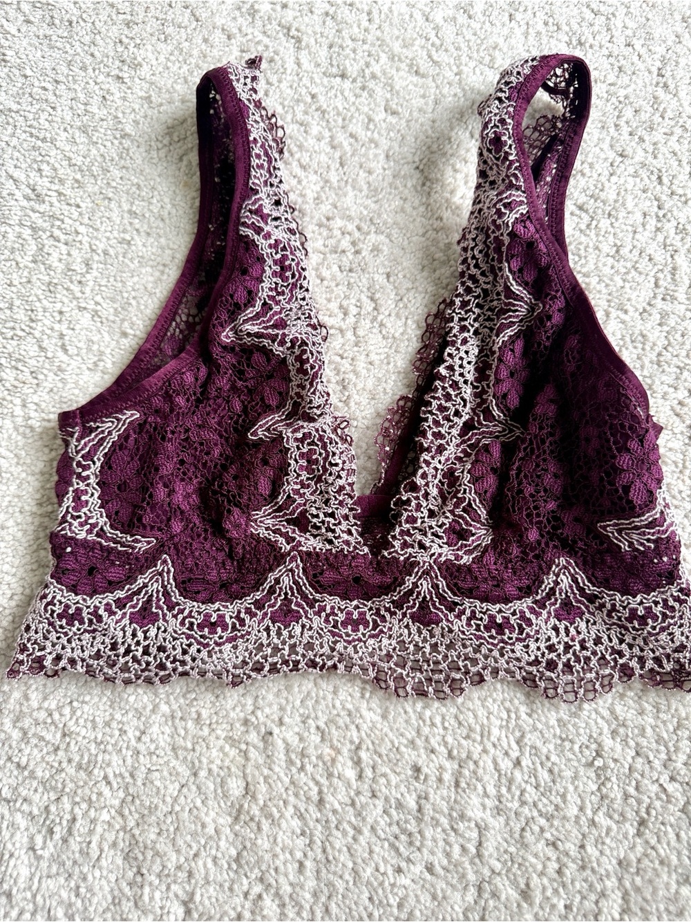 Victoria's Secret Lace Bralette in Plum
